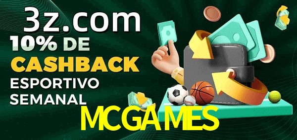 10% de bônus de cashback na MCGAMES